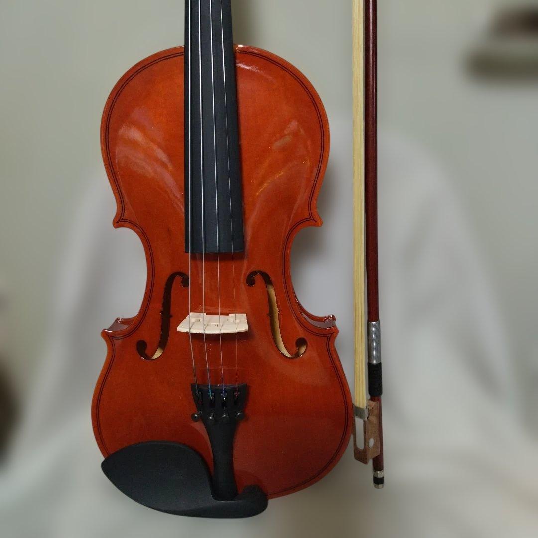 ♥新品未使用バイオリン4/4』♥初心者大人用♥メンテ済み♥弓、ケ―ス、松脂付き