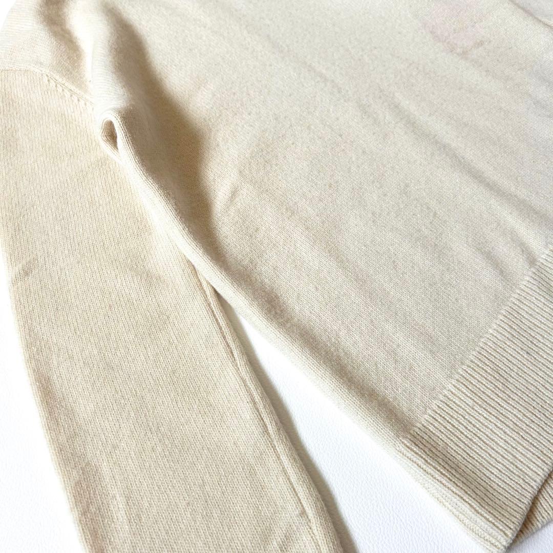 3150y美品 ミューズドゥーズィエムクラス カシミヤ混タートルネックニット 白