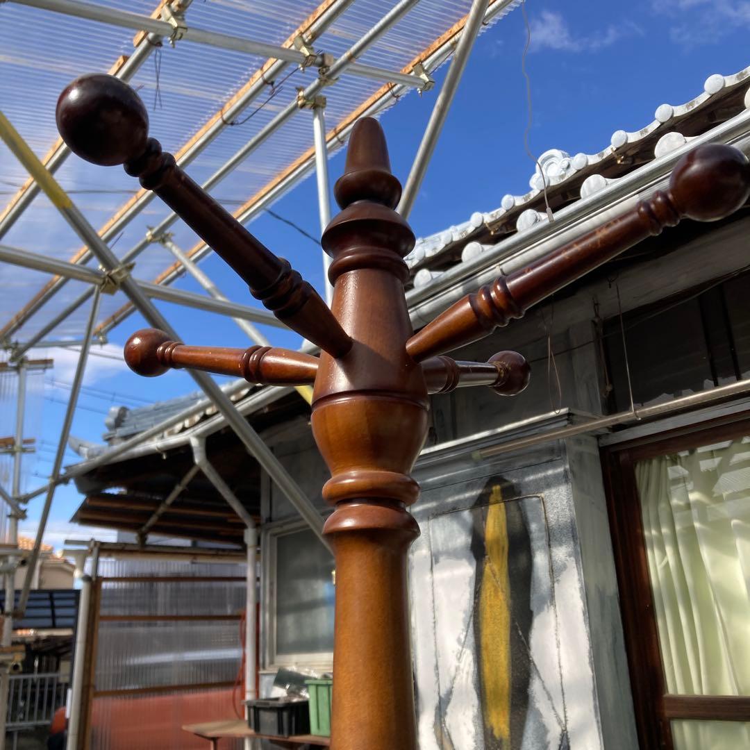 カリモク 木製 ポールハンガー ハンガーラック 高さ180cm