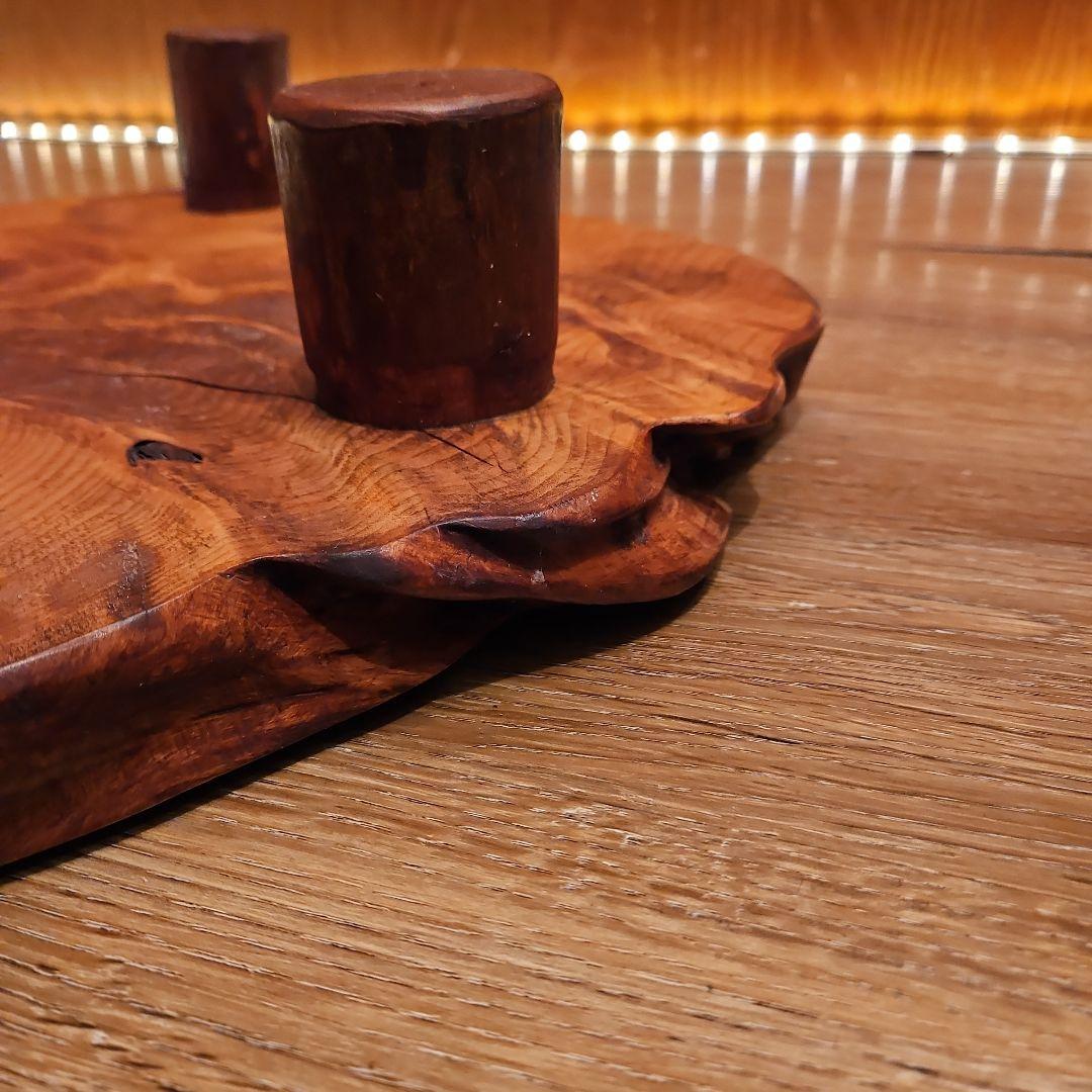 世界遺産 屋久杉 ハンドメイド 台 花台 ディスプレイ台 無垢天然木 一点もの