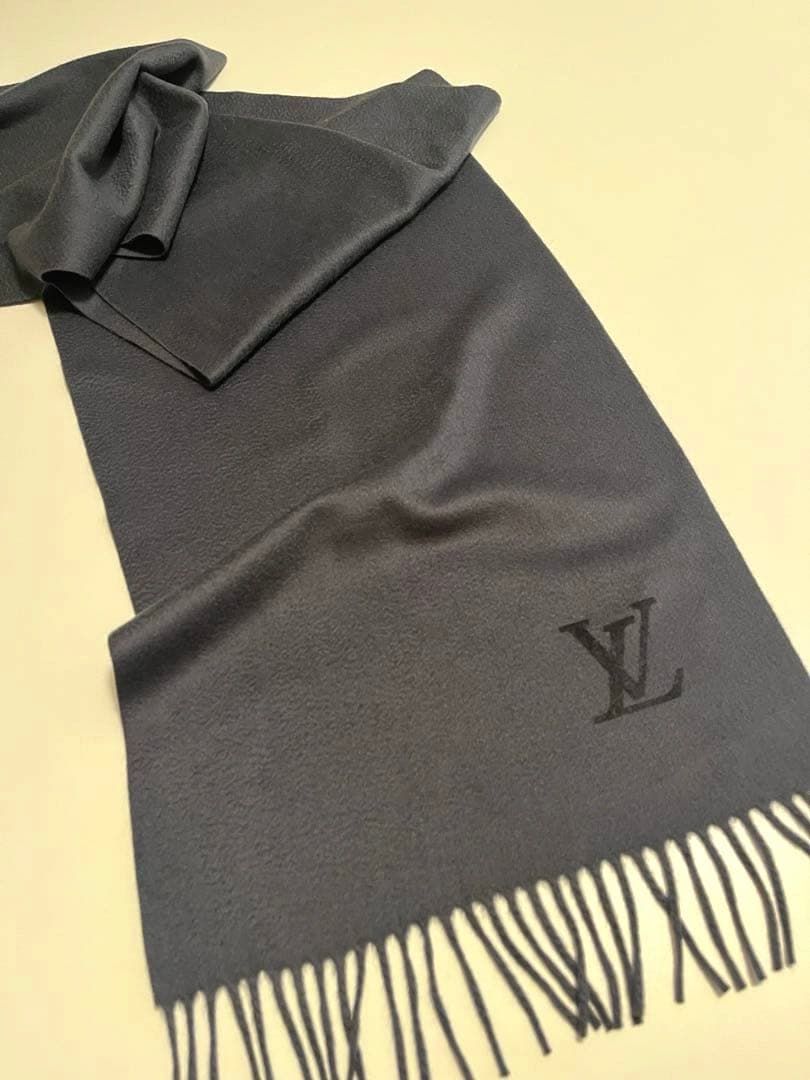 ルィ•ヴィトン LOUIS VUITTON マフラー カシミア100%