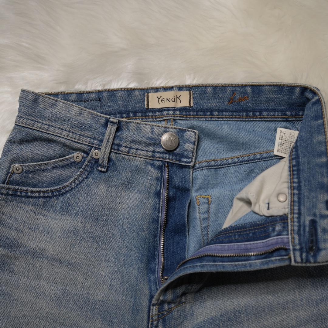 ✨美品✨ヤヌーク Lea ボーイズストレートデニム サイズ24 レア