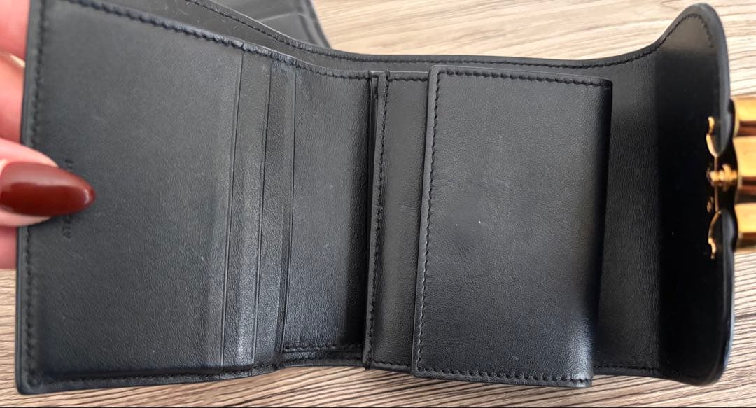 【セリーヌ早い者勝ち‼️】CELINE セリーヌ財布 &カードケースブラック2点