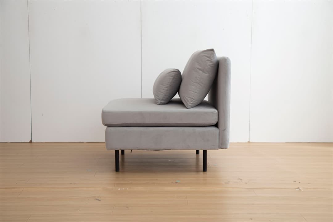 【送料無料】一人掛けソファ クッション付き ウレタン Sバネ ポリエステル