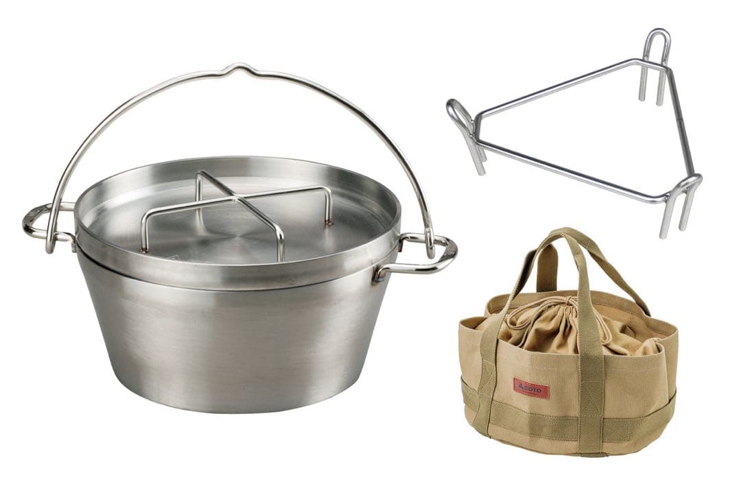 値下げ！SOTOステンレスダッチオーブン10インチセット ST-910HDS