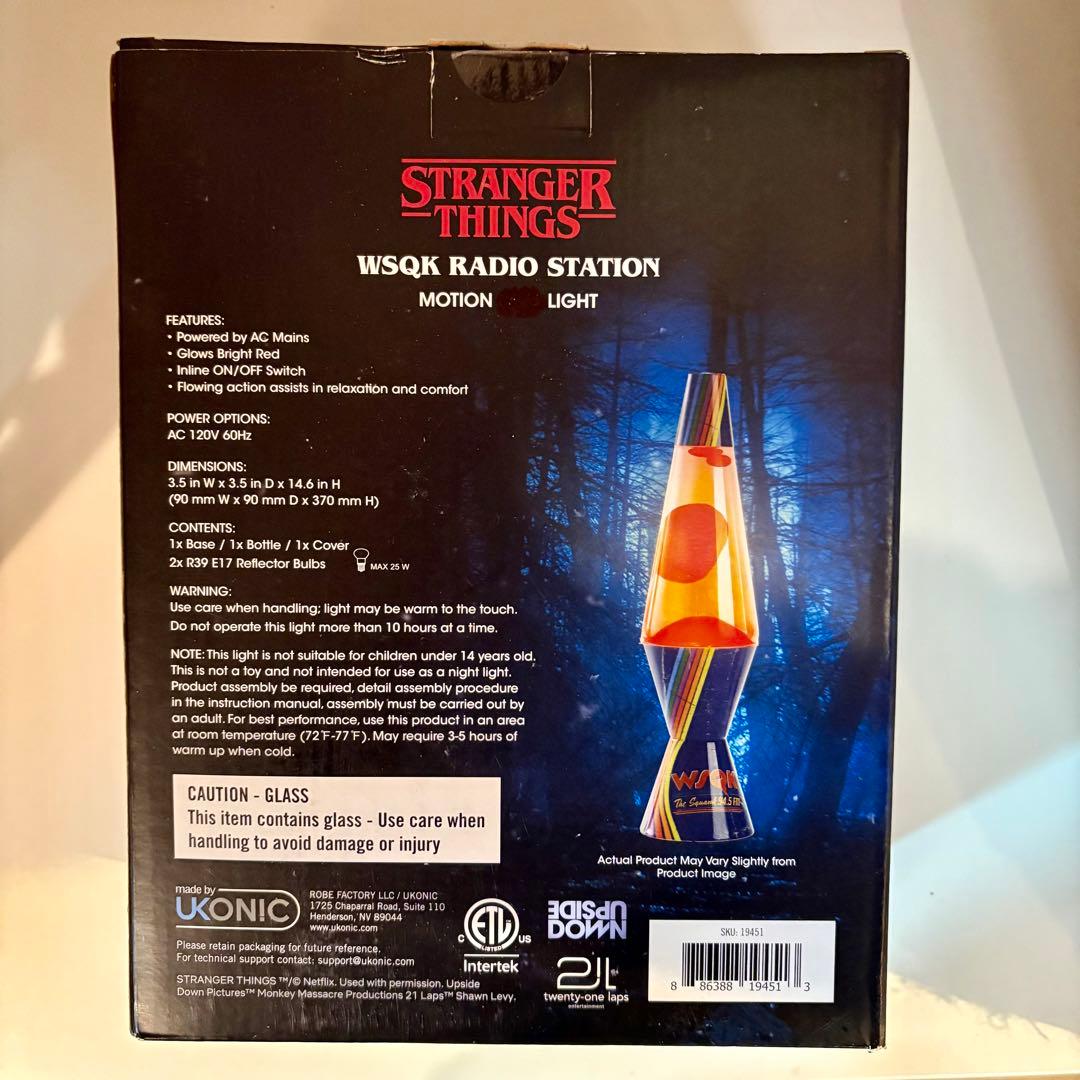 ストレンジャーシングス stranger things WSQKラバランプ箱入り