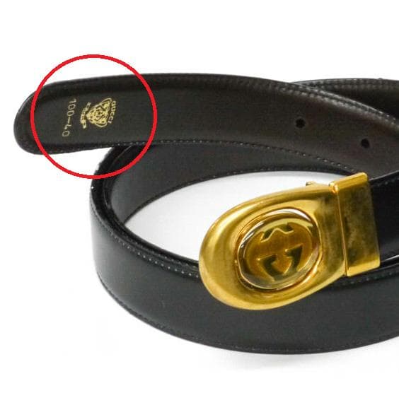 オールド グッチ　Gucci　リバーシブルバックル&ベルト　黒