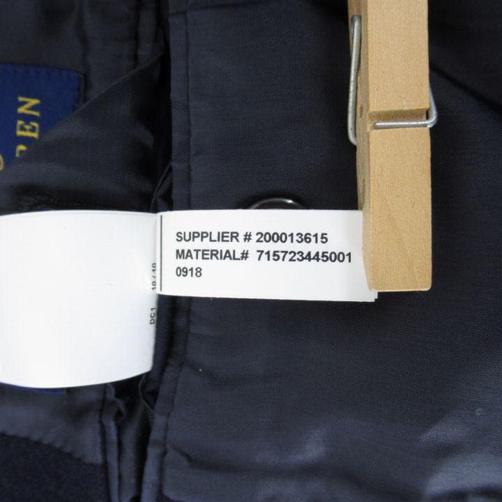 POLO RALPH LAUREN ウール混 チェスターコート 42S ネイビー