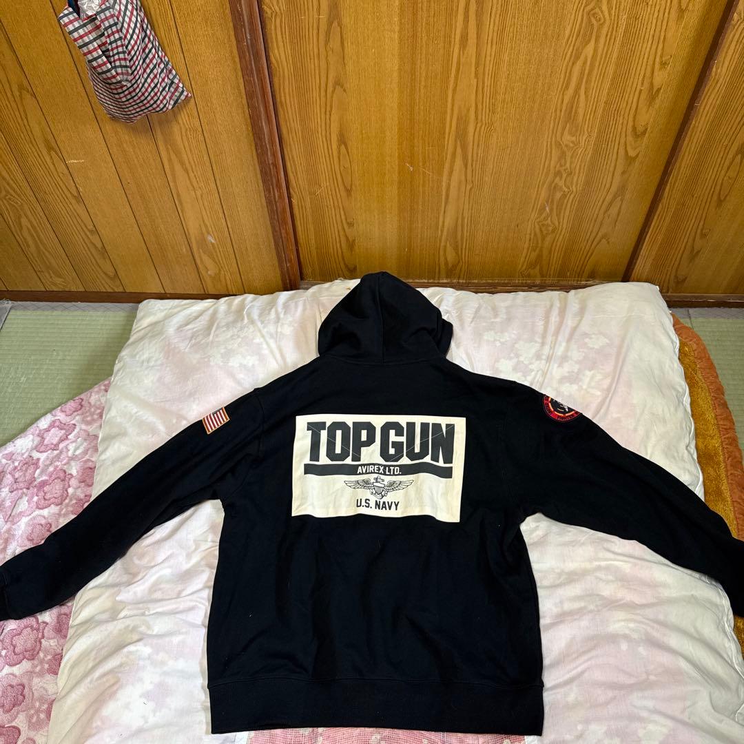 結*城様 最終価格‼️新品AVIREX TOP GUNジップアップパーカーNAV