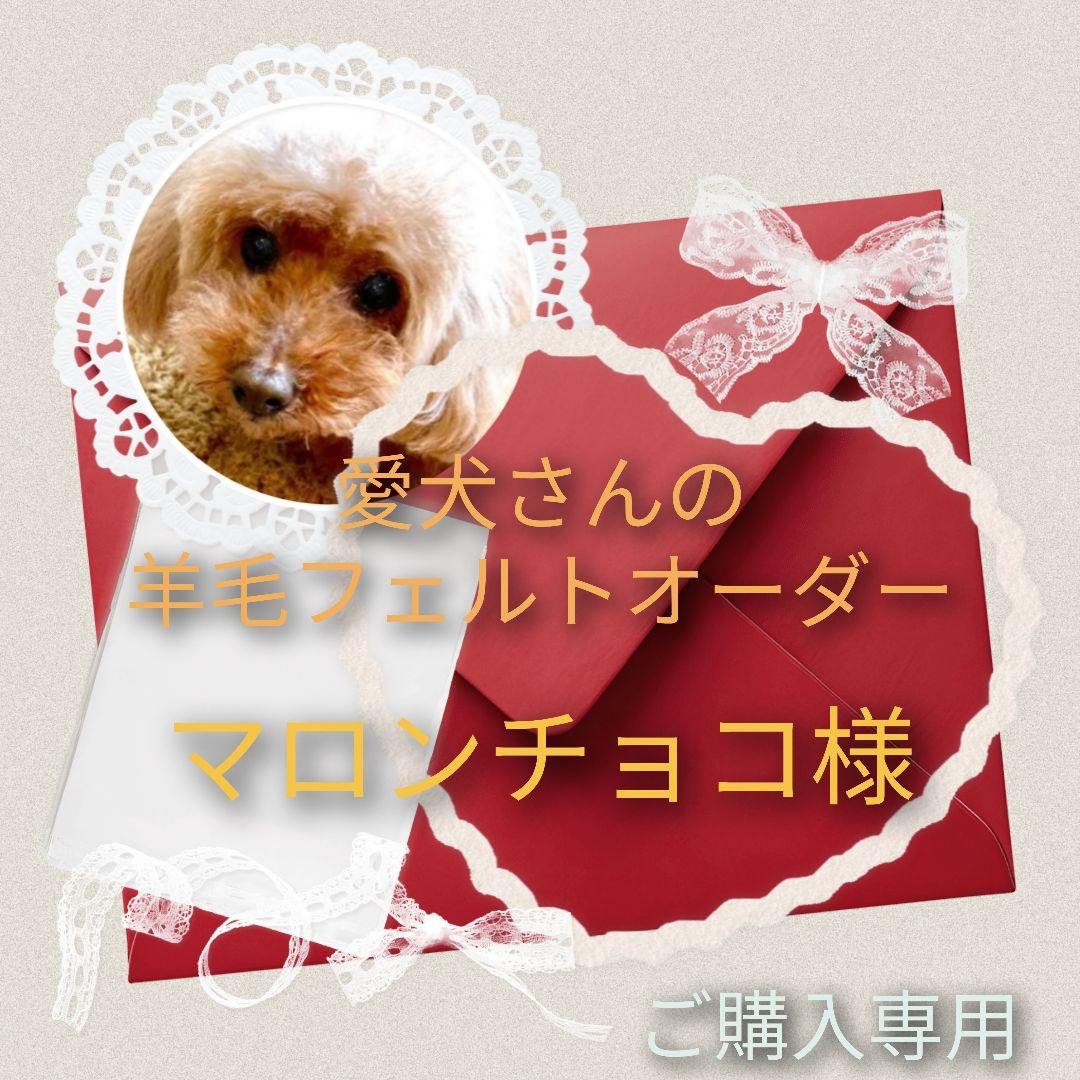 愛犬さんの羊毛フェルトオーダー・マロンチョコ様ご購入専用