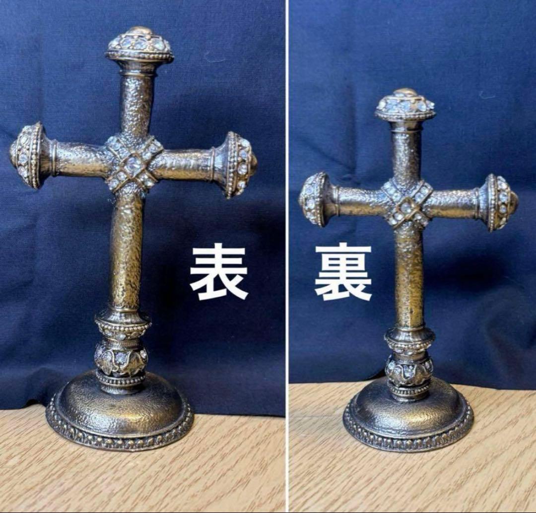 フランス　アンティーク　十字架アクセサリースタンド。長期保存