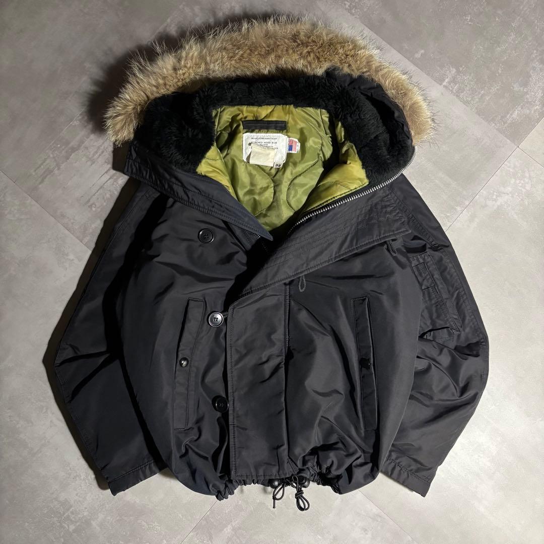 80s - vintage N2B フライトジャケット　ブラック　黒　USA製