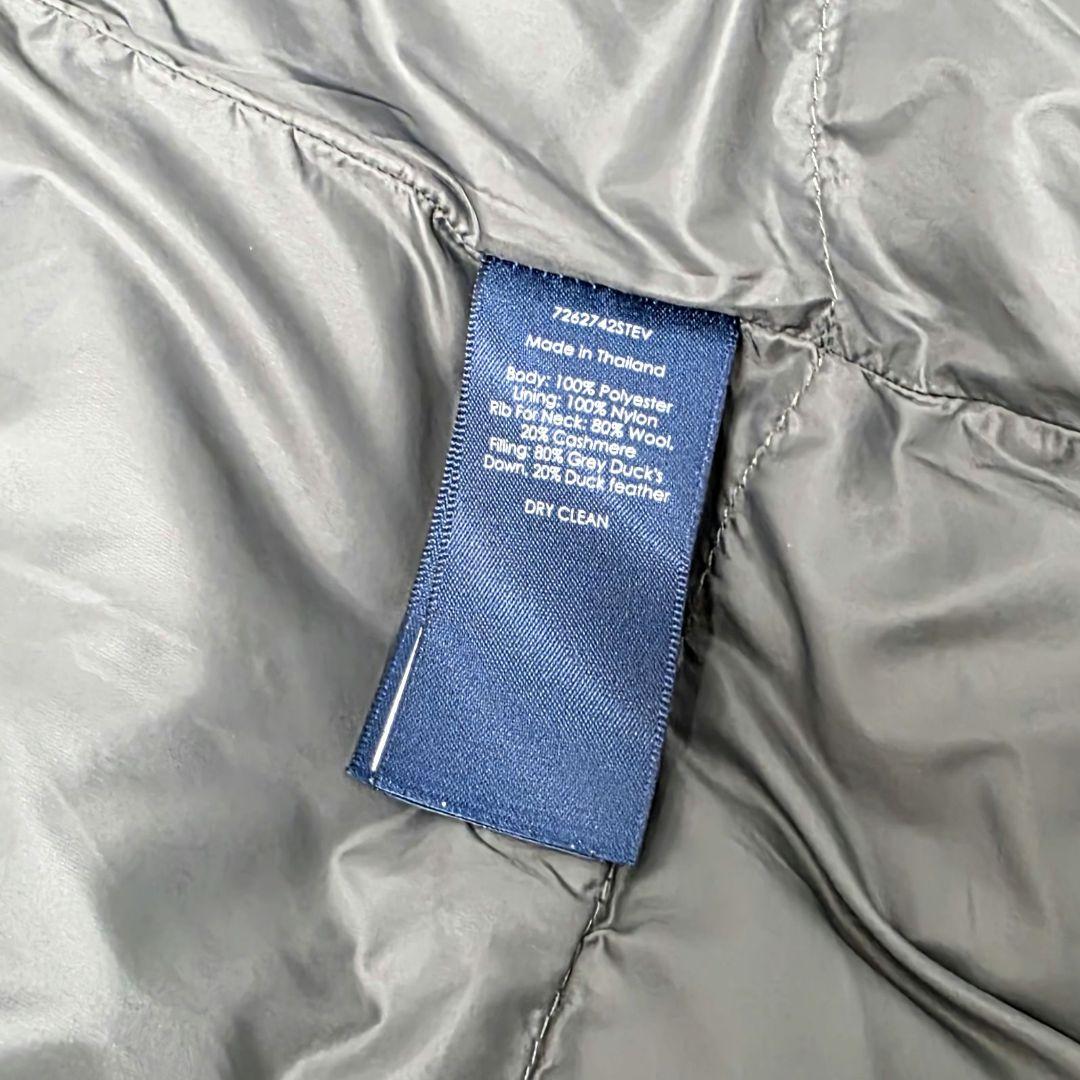 限定価格 ラルフローレン ダウンベスト カシミヤ混 ニットリブ ショールカラー