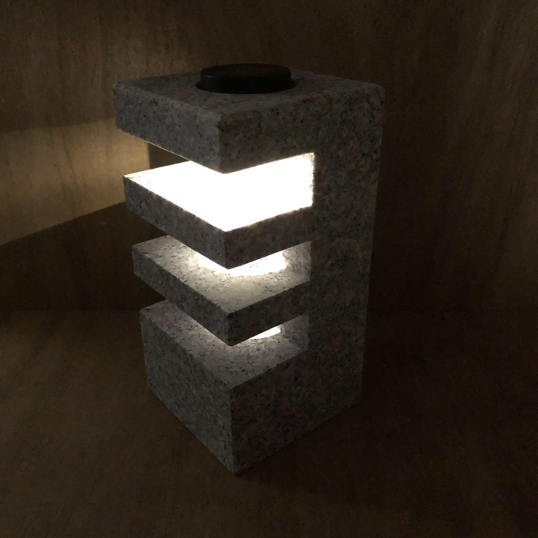 【石あかり】癒しの石あかり　ストーン　No.1