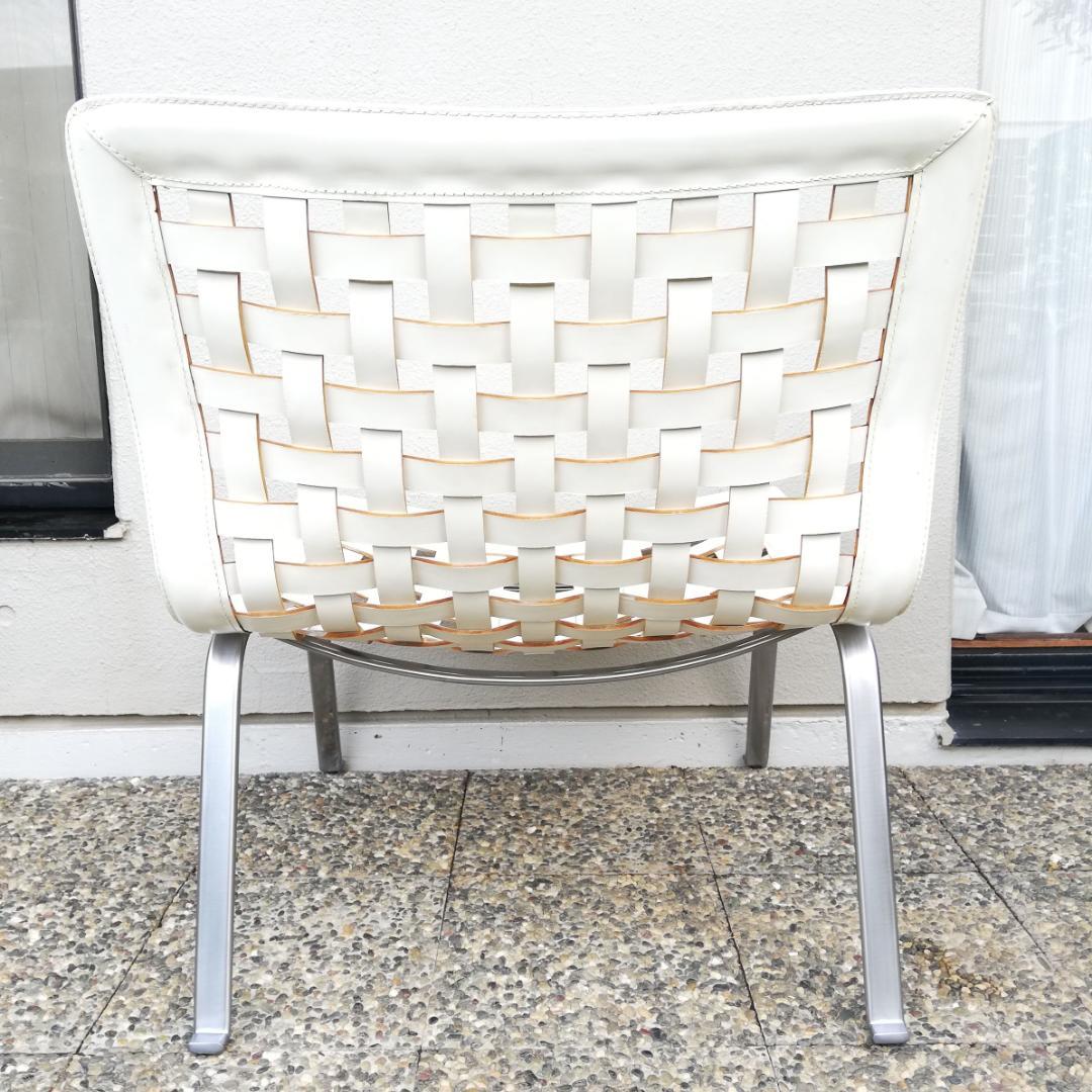 希少 Fasem ファセム社製 ネットイージーチェア 本革 北欧モダン