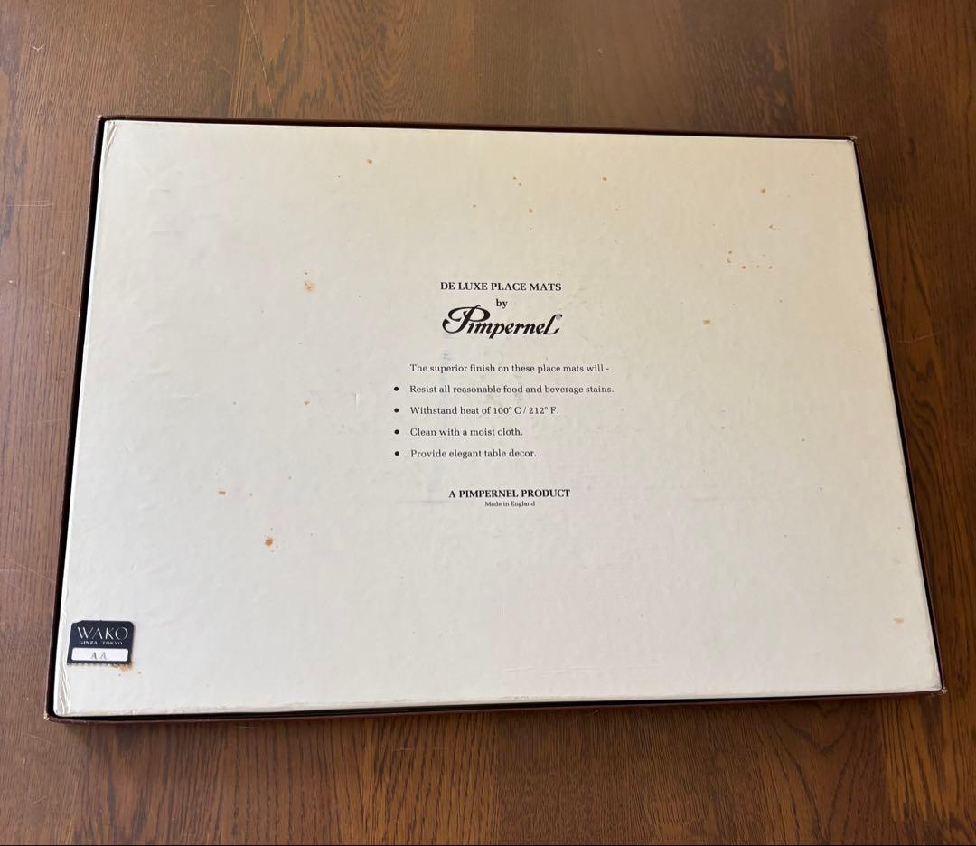 イギリス製　ピンパーネル　テーブルマット　4枚新品