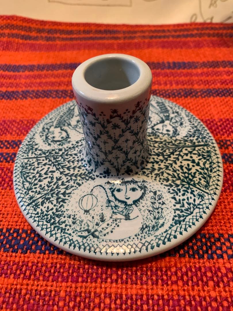 ビヨンヴィンブラッド　レアな緑色のビンテージのキャンドル立て！美品です！