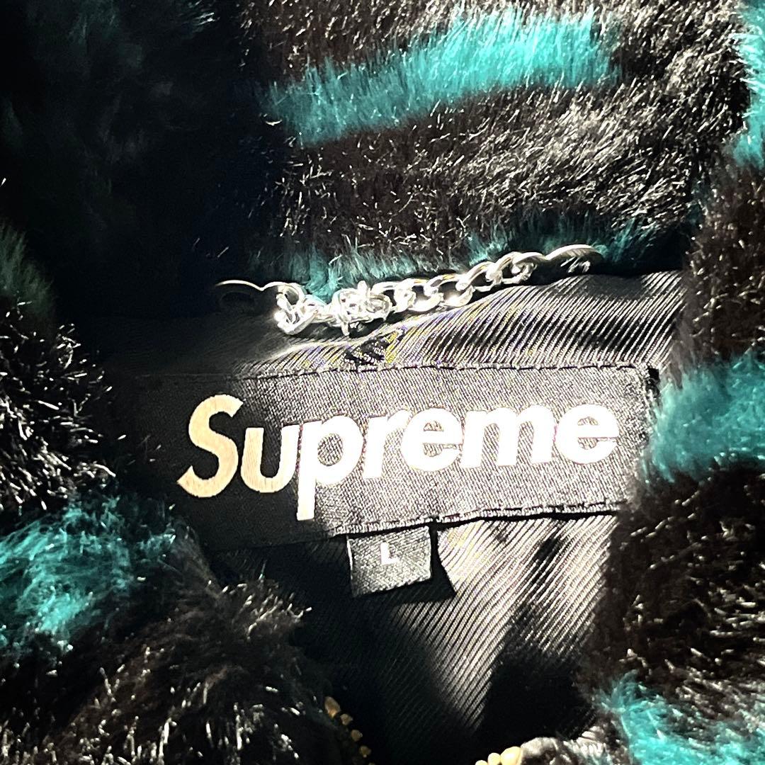 平野紫耀着　supreme faux fur repeater bomber