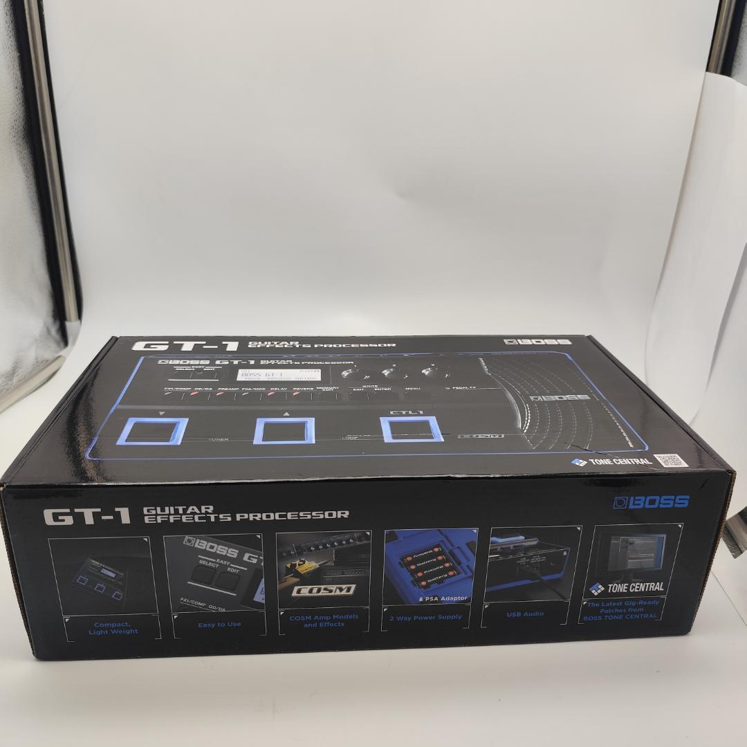 BOSS GT-1マルチエフェクターと純正ACアダプターPSA-100S2セット
