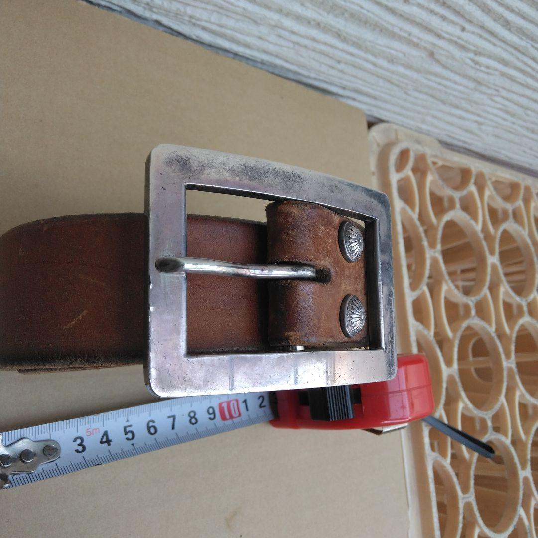 BIG TWIN　ビッグツイン　　シルバーバックルビンテージベルト