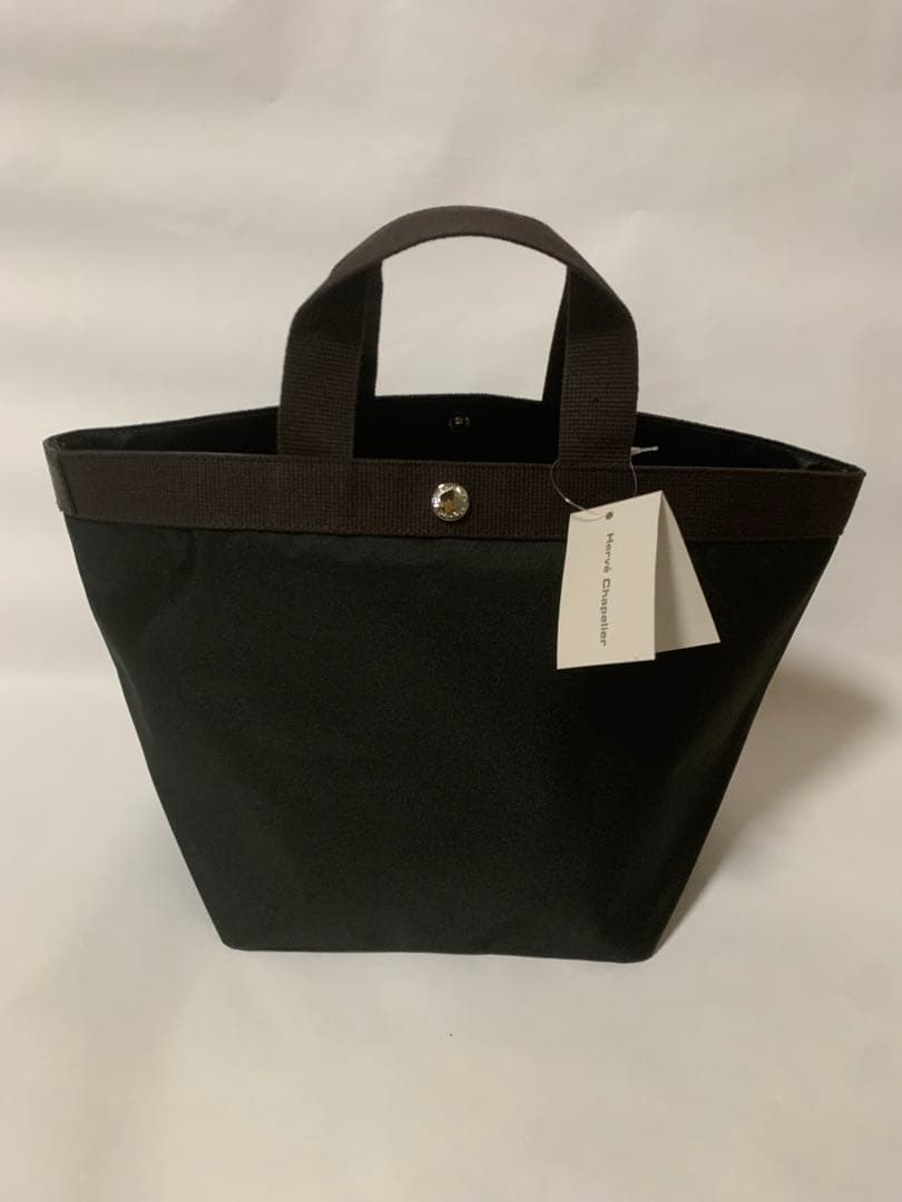 新品エルベシャプリエ 707c ノワール　ブラック舟形 トートバッグ M