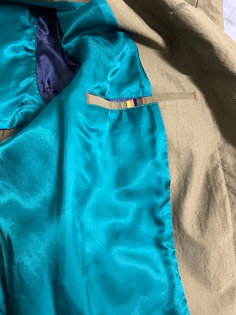 【美品】日本製Paul Sumith トレンチコート Sサイズカーキ
