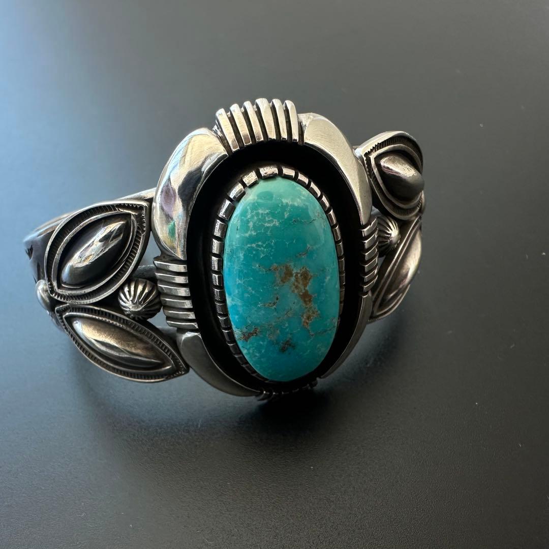 Navajo  martinez アップリケ ターコイズ バングル