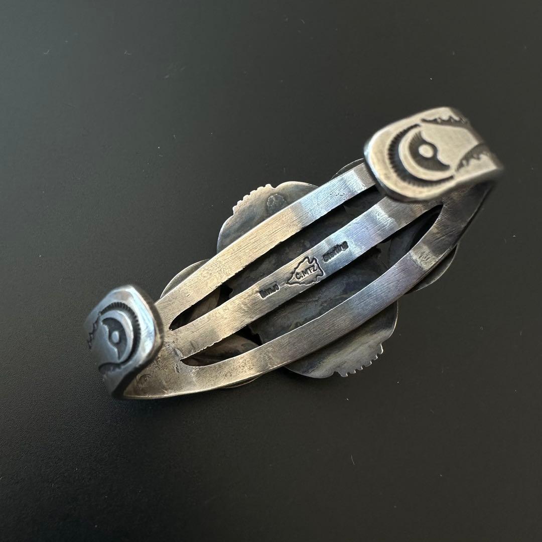 Navajo  martinez アップリケ ターコイズ バングル