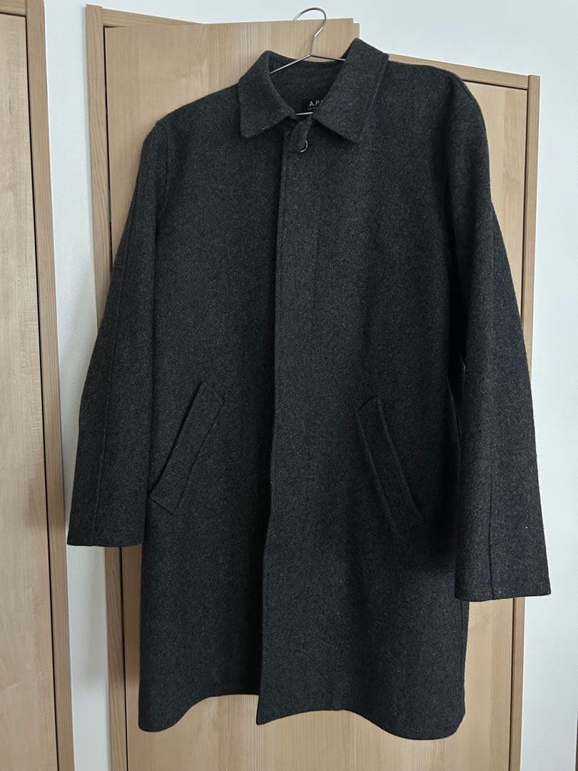 A.P.C. ステンカラーコート M ダークグレー