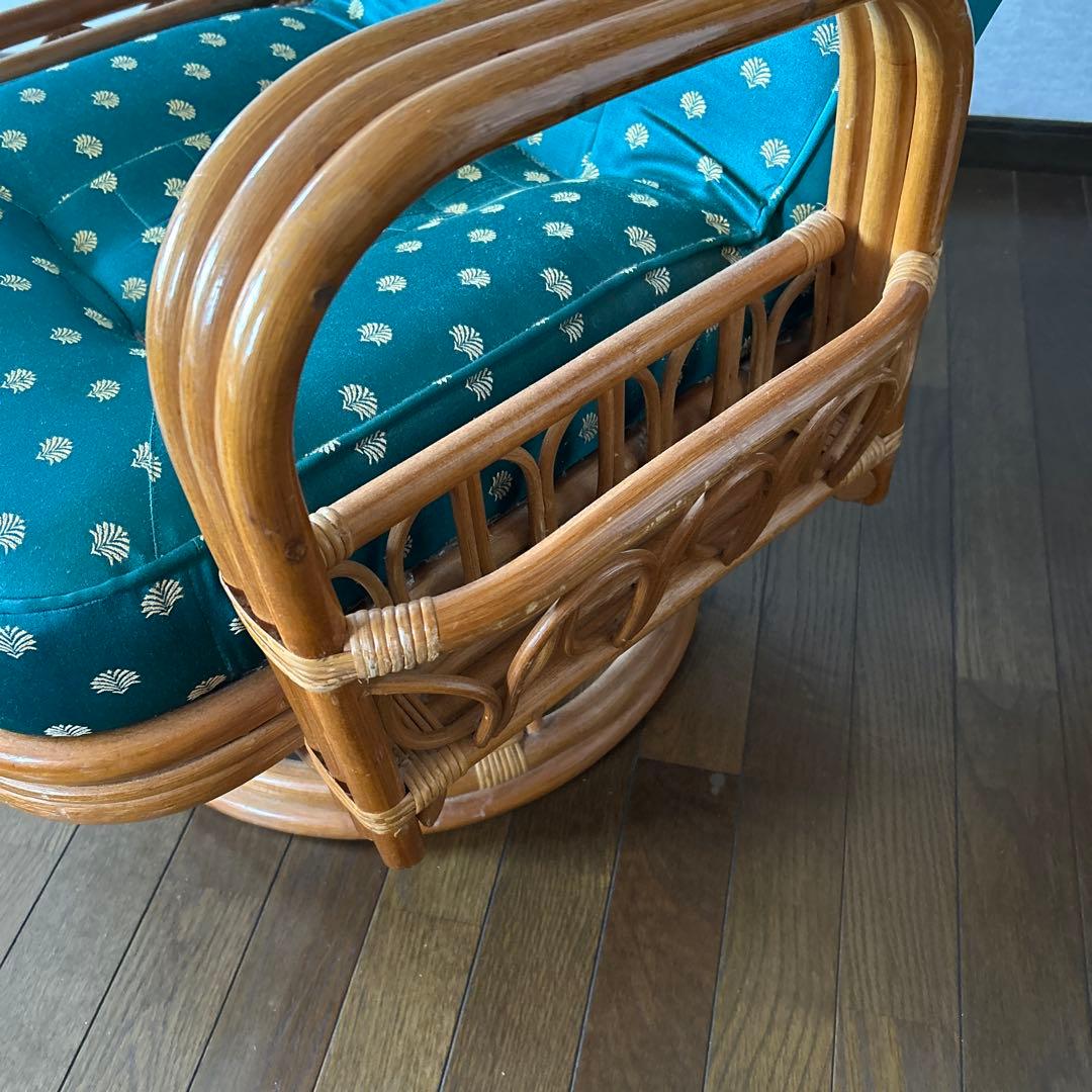 ラタン家具回転、リクライニングチェアー