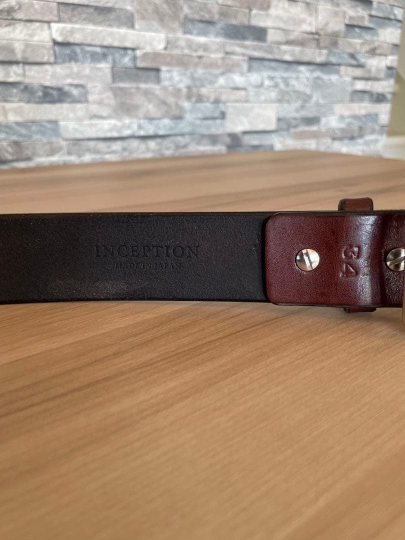 INCEPTION サドルレザー　ギャリソンベルト　SADDLE LEATHER