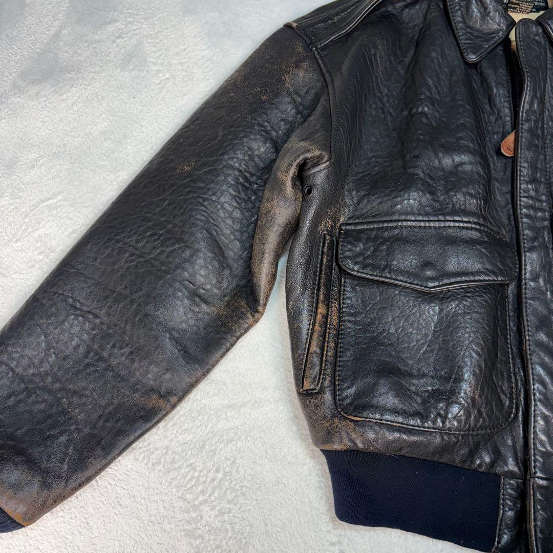 AVIREX A-2 A2 ヴィンテージ レザージャケット フライトジャケット