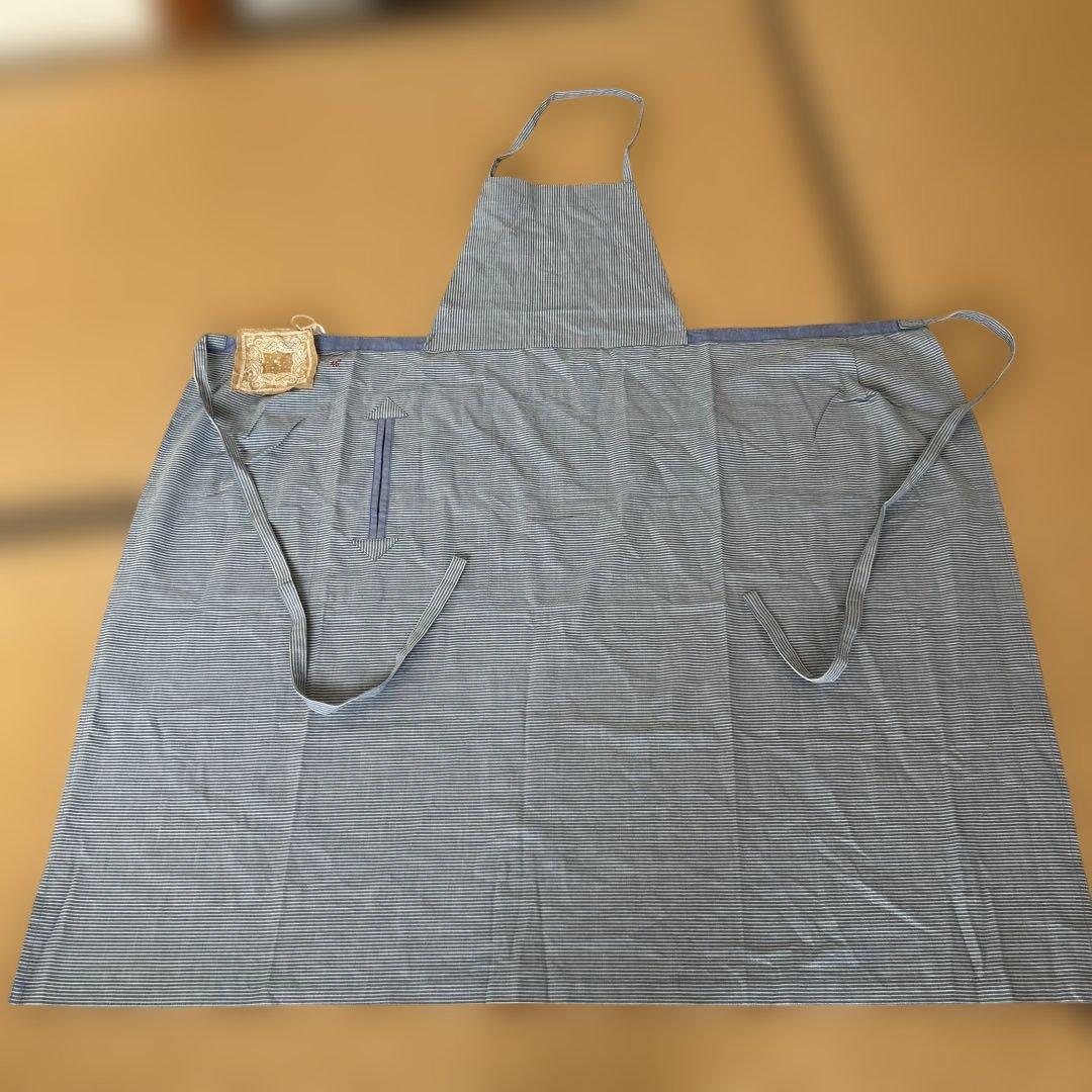 新品未使用！45rpm ストライプエプロン ボーダー　ポケット付き