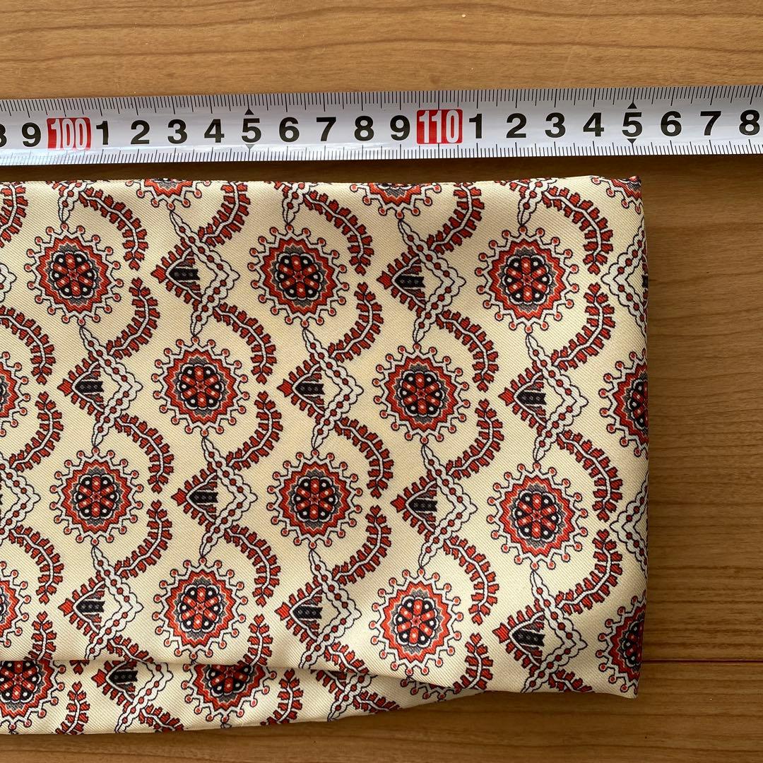 GUCCI 花柄 シルクスカーフ フリンジ付き