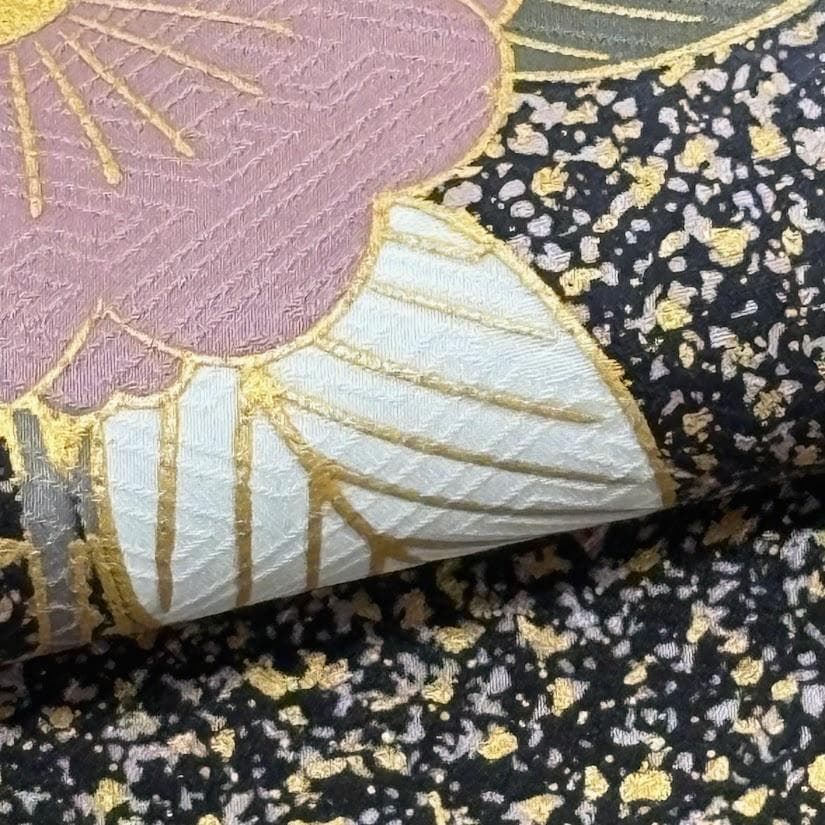 ゆりのはな　本振袖　京友禅金彩加工ボカシ　金駒刺繍　たたき染め　正絹　L702