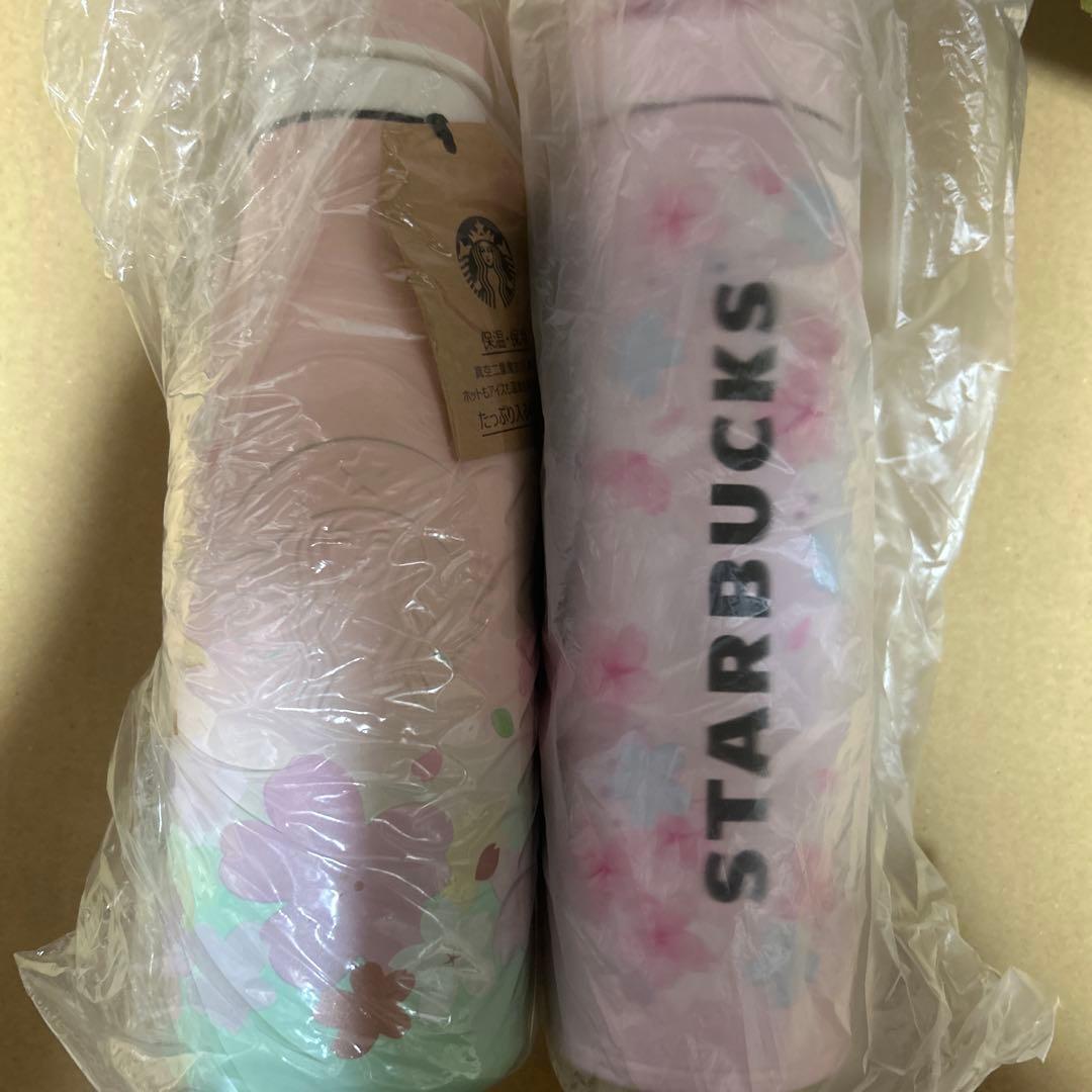 スターバックス　水筒　ボトル　ステンレス　さくらシリーズ