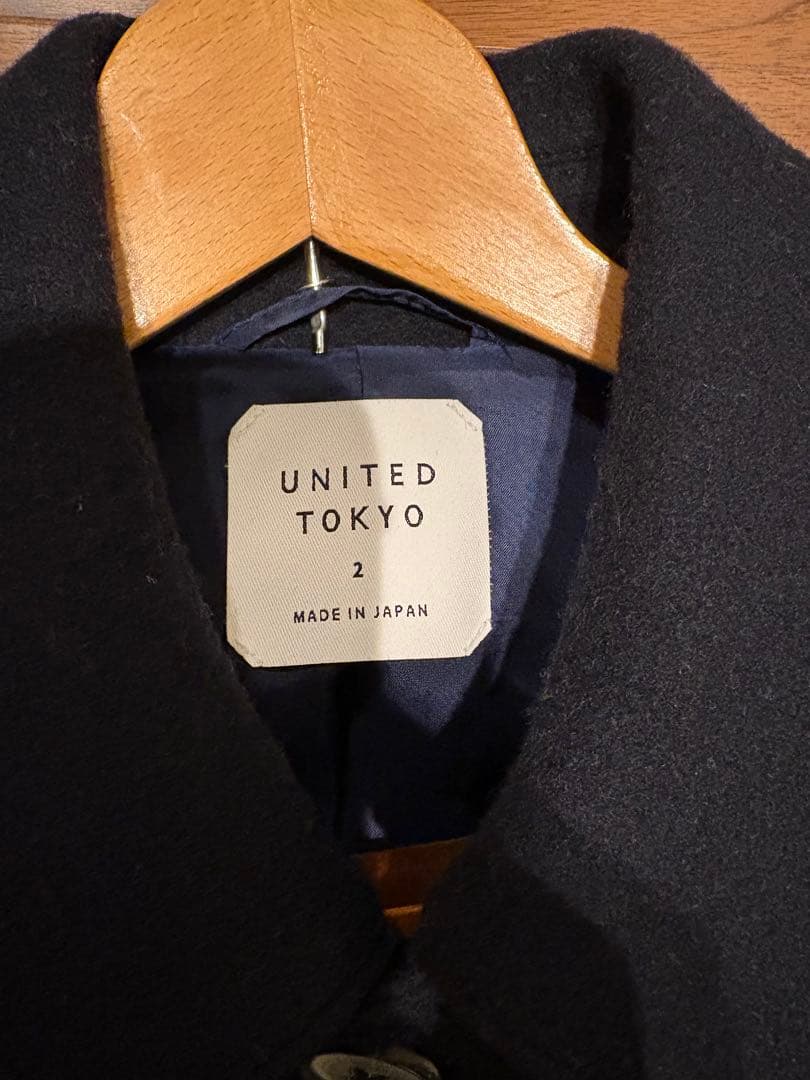 UNITED TOKYO ステンカラーコート M ネイビー