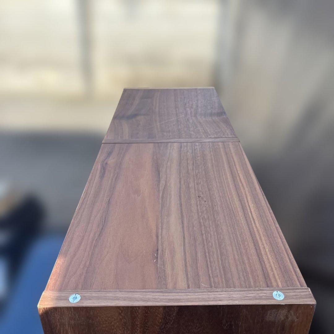 無印良品 MUJI スタッキングシェルフ ウォールナット材　引き出しユニット付き