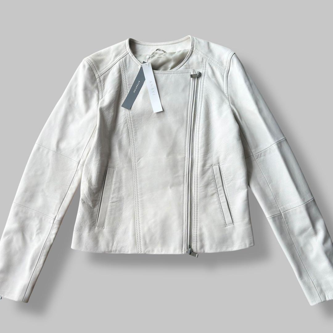 【nananabo様】ANAYI レザージャケット ライダース ラムレザー