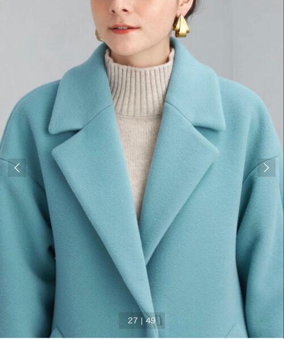 美品 green label relaxingファブリカ チェスターコート 42