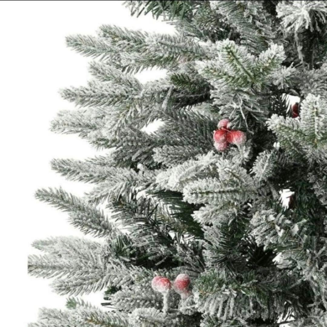 Francfranc クリスマスツリー　LED付き　スノー　120cm