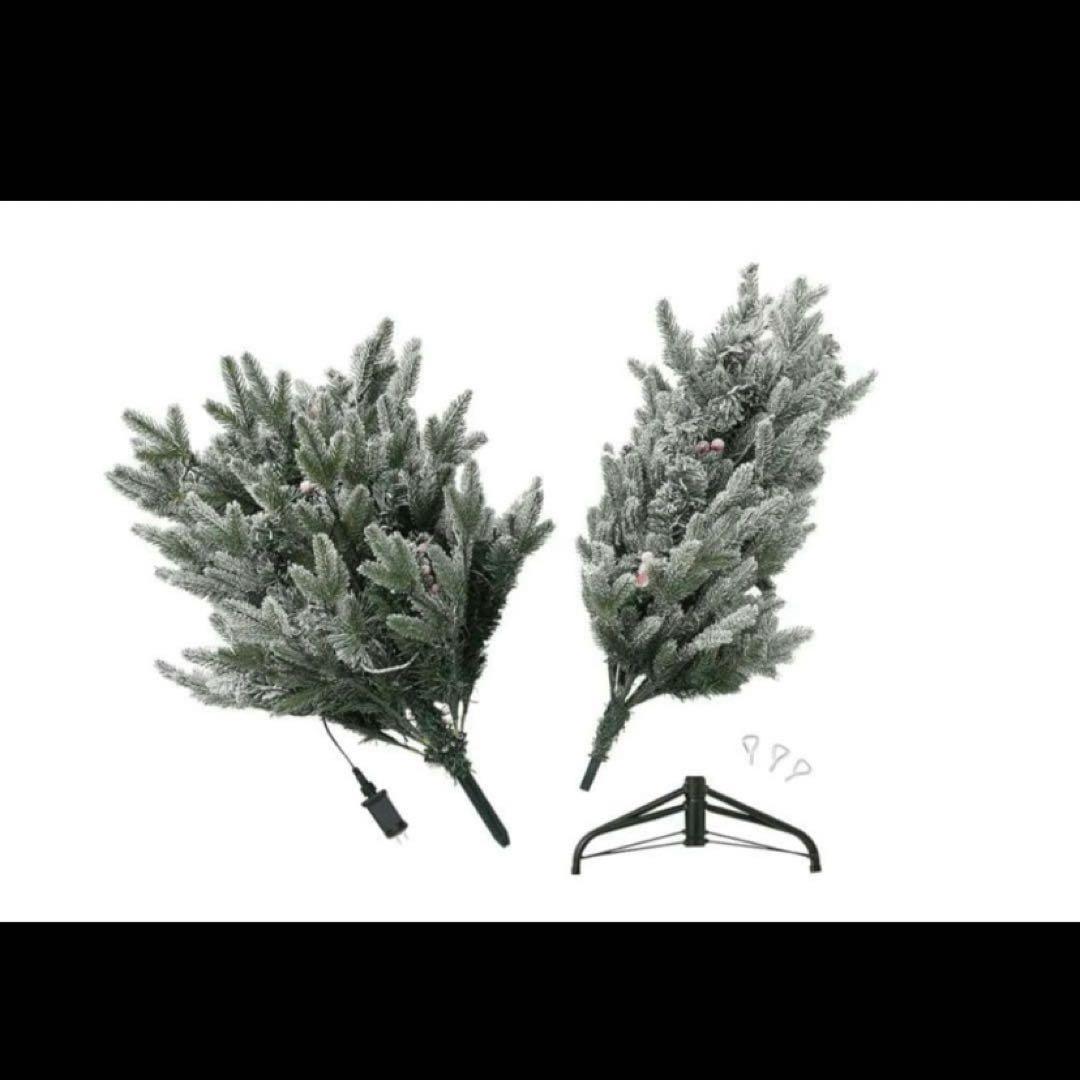 Francfranc クリスマスツリー　LED付き　スノー　120cm