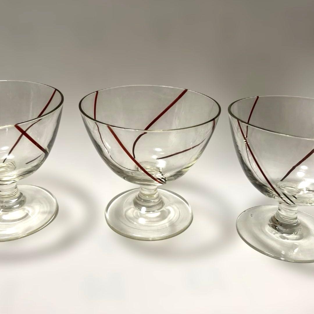 昭和レトロ 和ガラス アンティーク 氷カップ デザートカップ 3つ 説明文必読