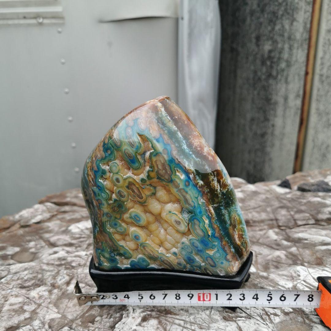 ブラジル産　アゲート　1.8キロ　瑪瑙　鑑賞石　石　置物　オブジェ　インテリア