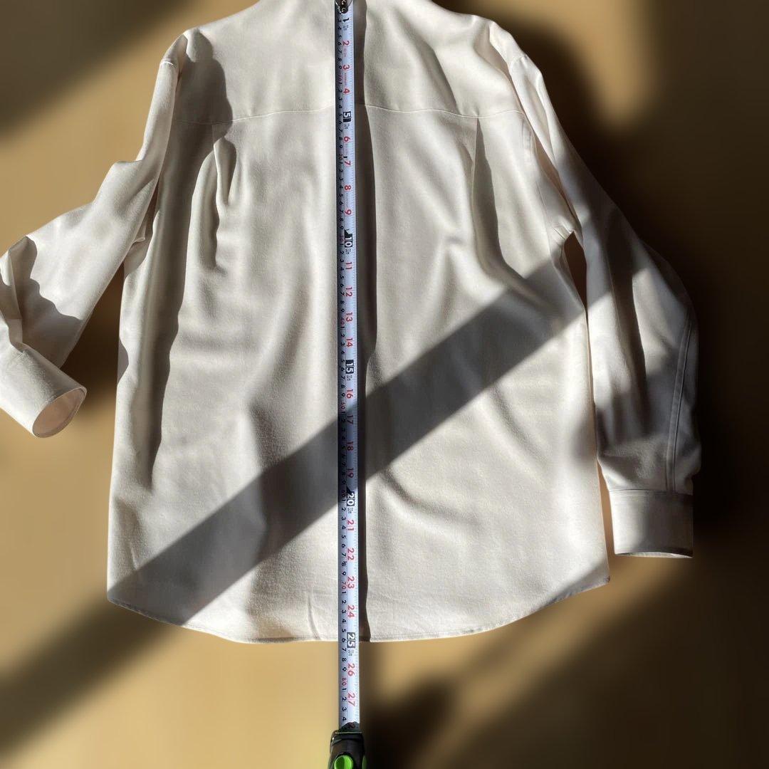AURALEE ホワイト ウールシャツ