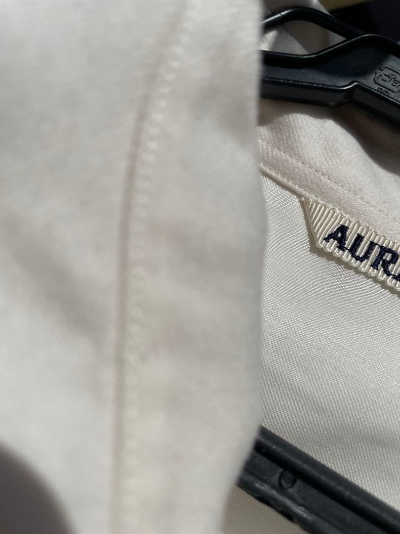 AURALEE ホワイト ウールシャツ