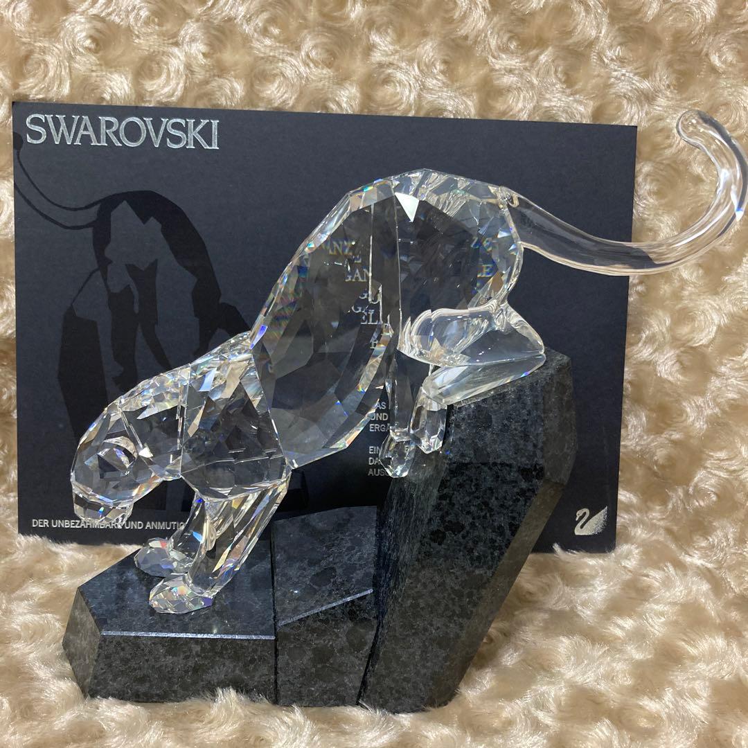 スワロフスキーSWAROVSKI クリスタル フィギュア パンサー874337