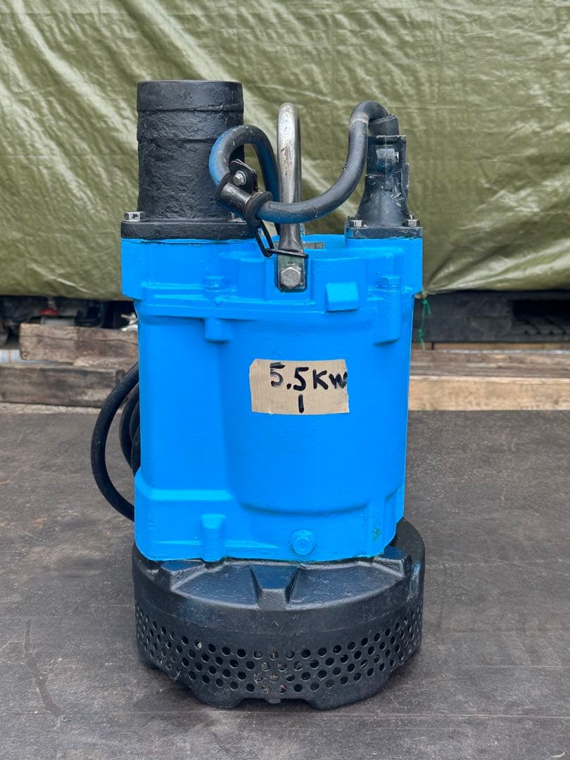 1. 鶴見水中ポンプ排水用水中ポンプKTV3-55 三相　200V 60Hz