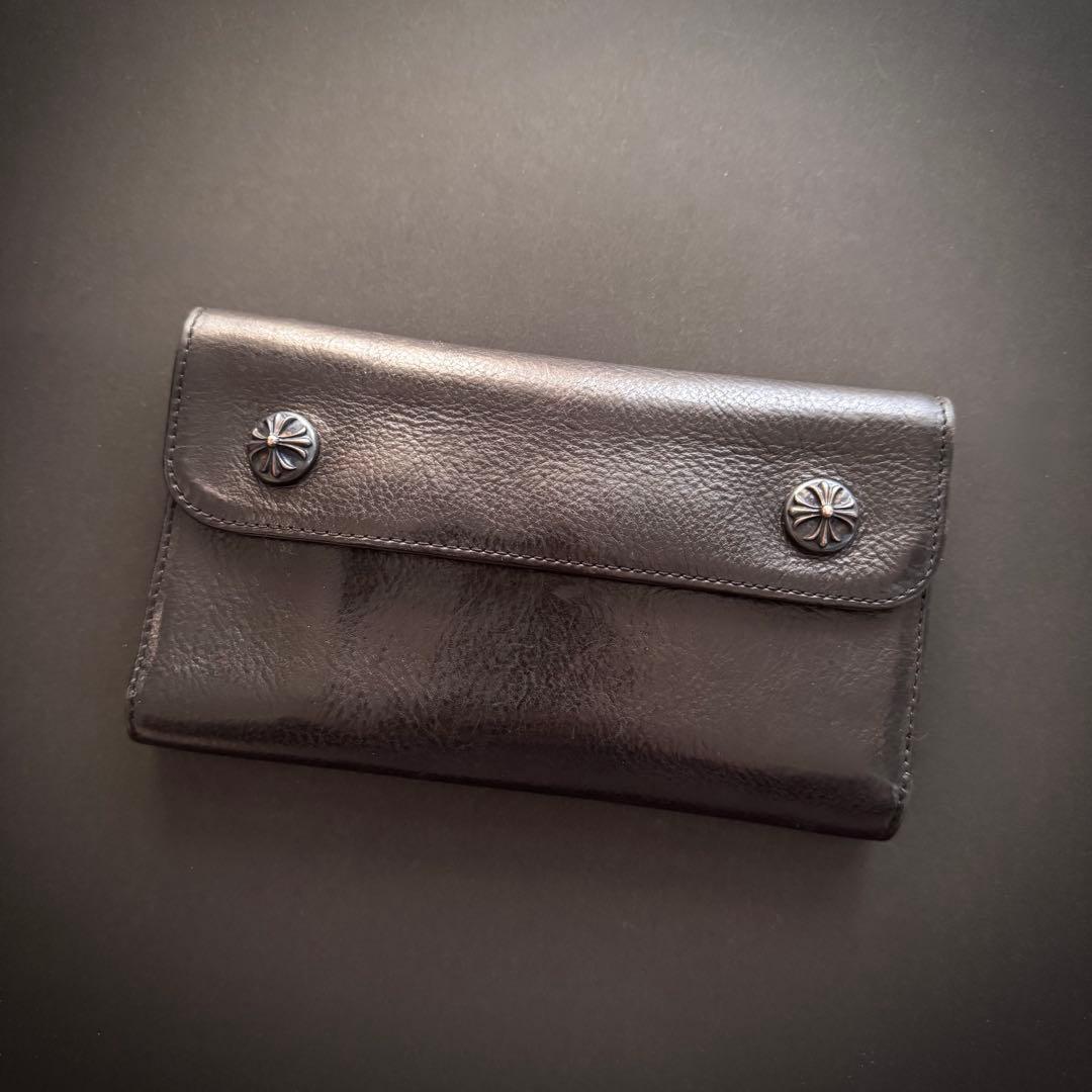 Chrome Hearts ウォレット ウェーブ　　　　ヘビーレザー