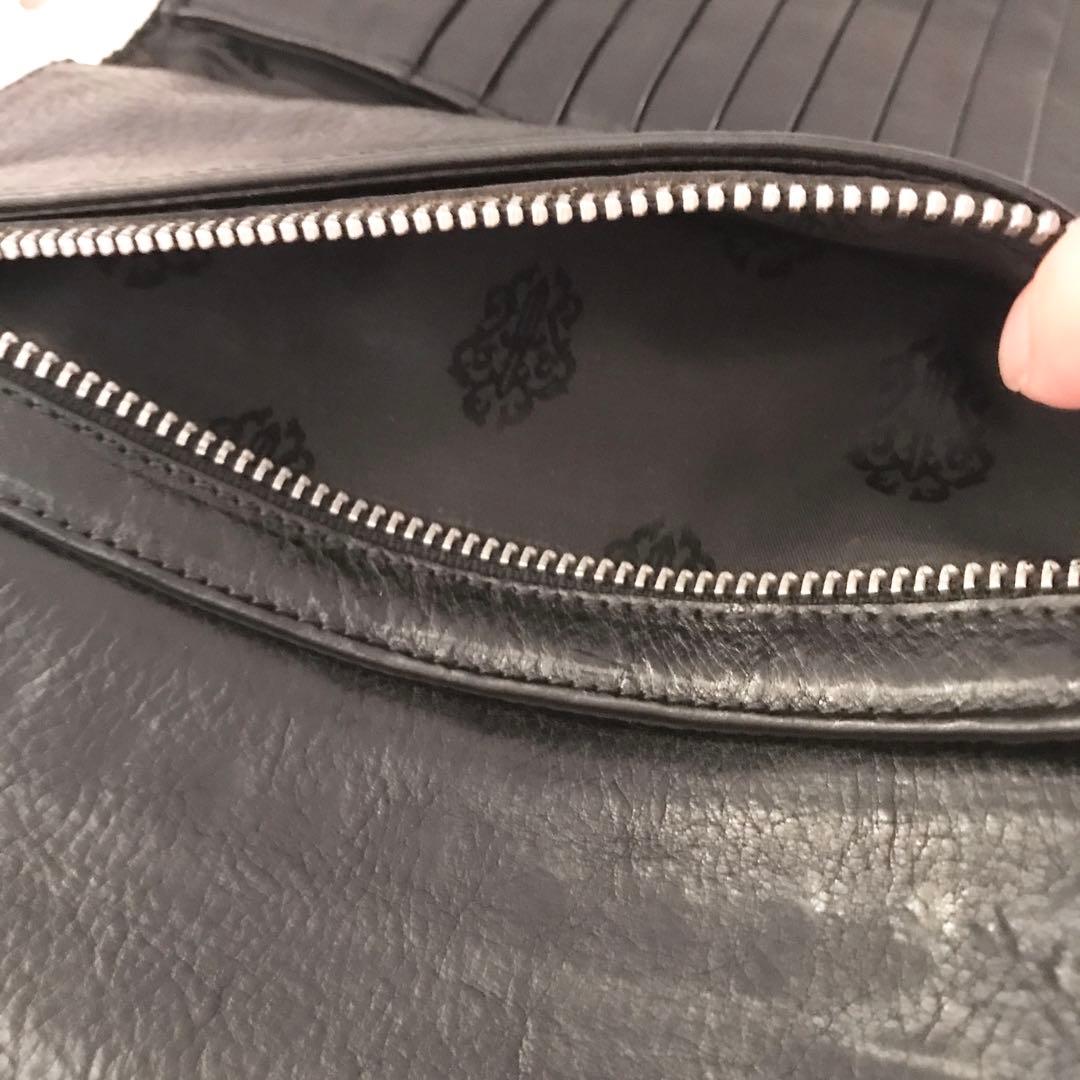 Chrome Hearts ウォレット ウェーブ　　　　ヘビーレザー